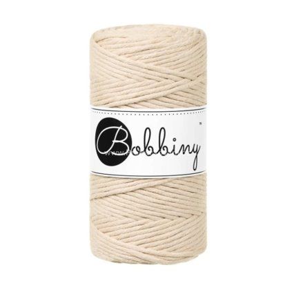 Bobbiny Macramé Cord 3 mm Tmavě béžová (Warm Beige)