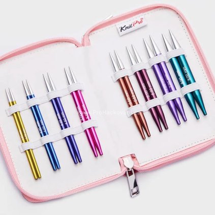 Sada výměnných jehlic KnitPro Zing Deluxe 10 cm 3,5 - 8 mm