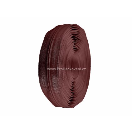 Zip spirálový 5 mm metráž - bordó 5 m