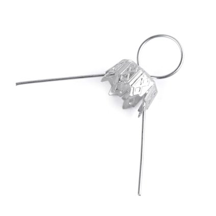 Očka na baňky 10 ks stříbrné