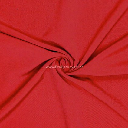 Kostýmová látka strečová červená
