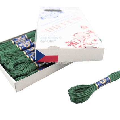 Vyšívací příze Mouline 6872 - myslivecká zelená