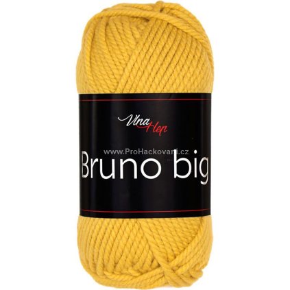 příze Bruno Big 405 hořčicově žlutá