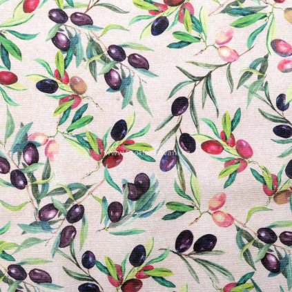 Dekorační látka Loneta olivy