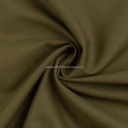 Bavlněná látka Heide olivová