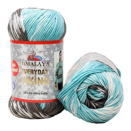 příze Everyday Viking 70521 modrá šedá a bílá