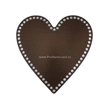 Dno na košík dekor ořech srdce Ø 25 cm