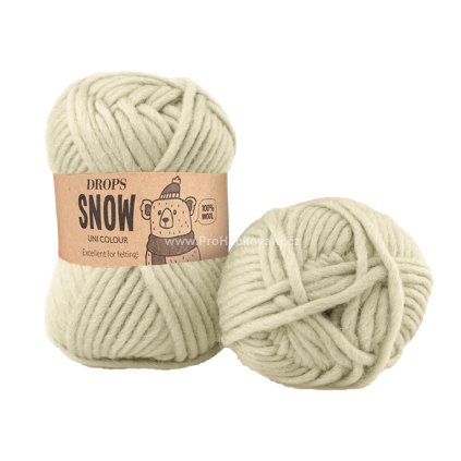 Drops Snow UNI 126 zelený opar