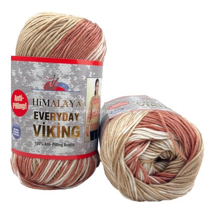 příze Everyday Viking 70512 béžová bílá a terracotta