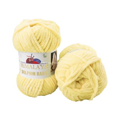 příze Dolphin Baby 80383 pastelově žlutá
