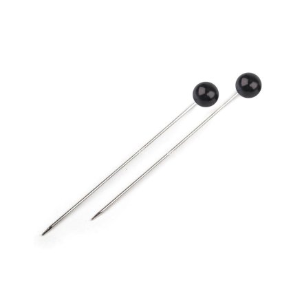Ozdobné špendlíky 55 mm černá