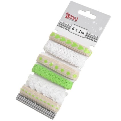 Stuhy sada 6 x 2 m zelená