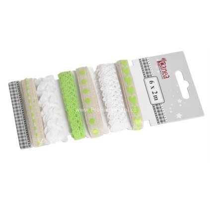 Stuhy sada 6 x 2 m zelená