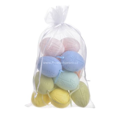 Velikonoční vajíčka 12 ks barevná