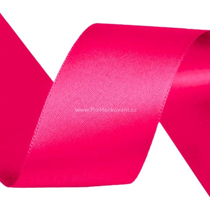 Atlasová stuha 40 mm 103633 výrazná růžová 5 m