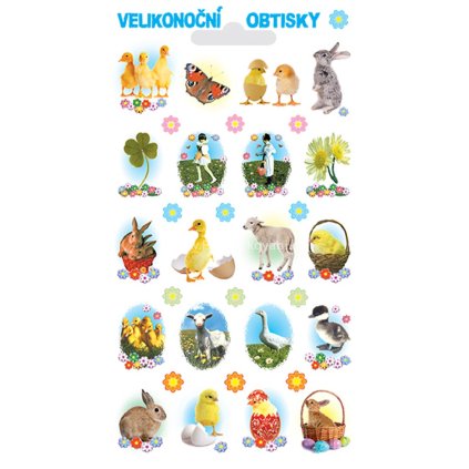 Velikonoční obtisky zvířátka