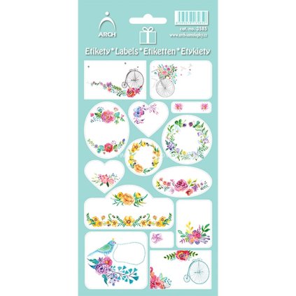 Samolepky dekorační květiny