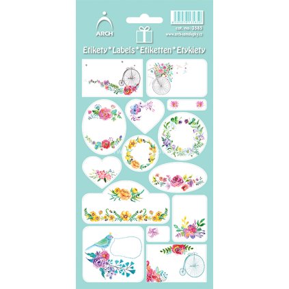 Samolepky dekorační květiny