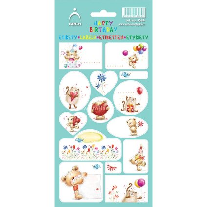 Samolepky dekorační medvídci