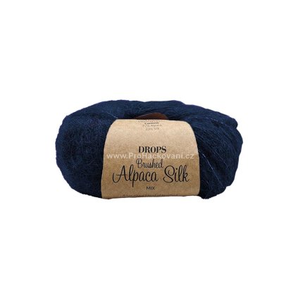 Drops Brushed Alpaca Silk MIX 42 tmavá navy