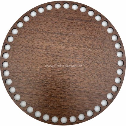 Dno na košík dekor ořech kruh Ø 18 cm