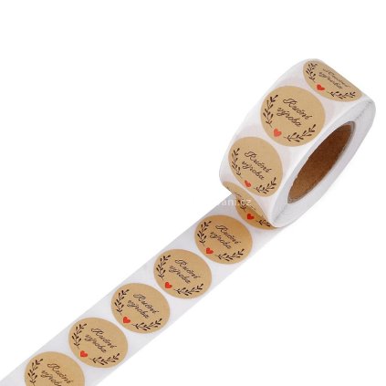 Papírové samolepky Ruční výroba 25 mm