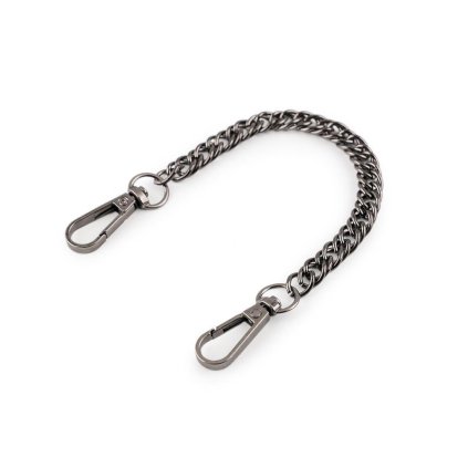 Řetízek na kabelky 21 cm černý nikl