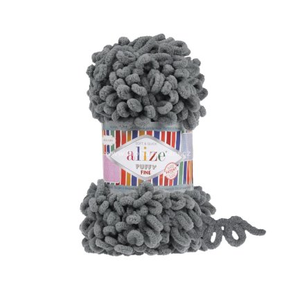 příze Puffy Fine 764 ocelově šedá