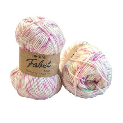 Drops Fabel print 931 polibek limetky