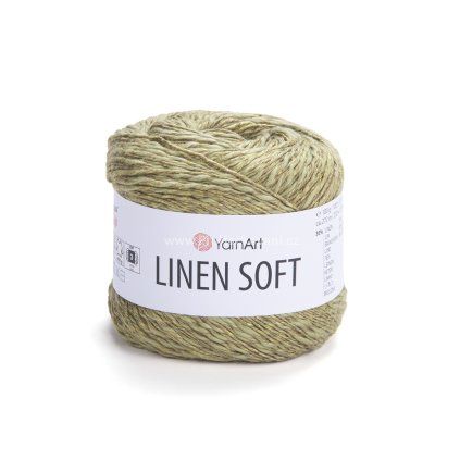 příze Linen Soft 7313 světle olivová