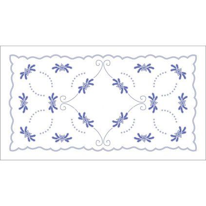 Vyšívání ubrus 50x90 cm Vánoce