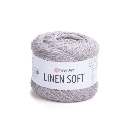 příze Linen Soft 7307 šedobéžová