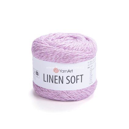 příze Linen Soft 7321 studená růžová