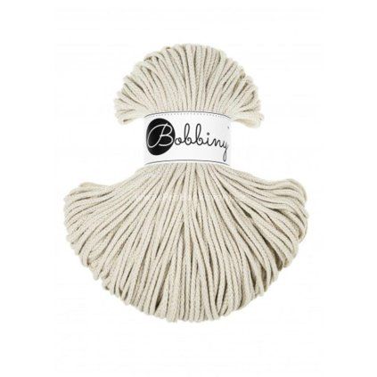 Bobbiny šňůry junior 3 mm Kašmírová béžová (Cashmere Beige)