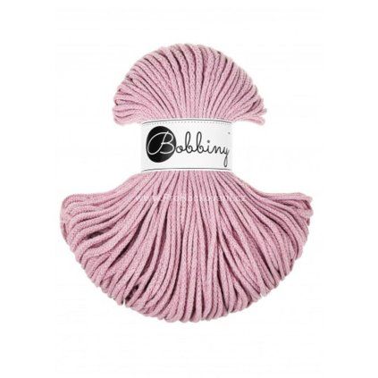 Bobbiny šňůry junior 3 mm Starorůžová (Dusty Rose)