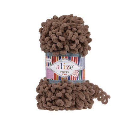 příze Puffy Fine 466 kaštanově hnědá