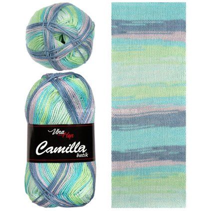 Příze Camilla batik 9622 modrá a zelená