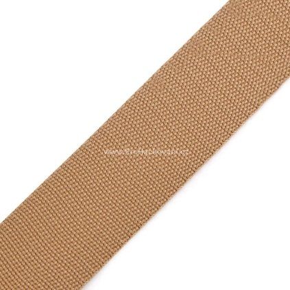 Popruh polypropylénový 3 cm přírodně hnědý