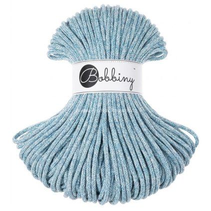 Bobbiny šňůry 5 mm Akvamarín (Aquamarine)