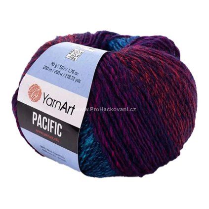 příze Pacific 302 modrá a fialová