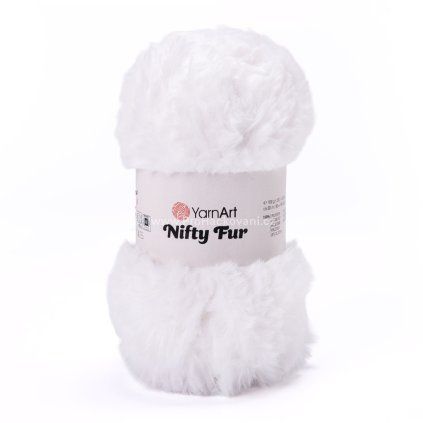příze Nifty Fur 8401 bílá