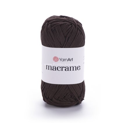 příze Macrame M157 tmavě hnědá