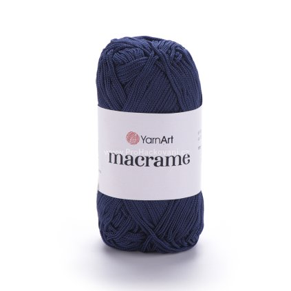 příze Macrame M162 tmavě modrá