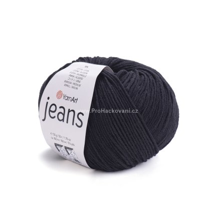 příze YarnArt Jeans 53 černá