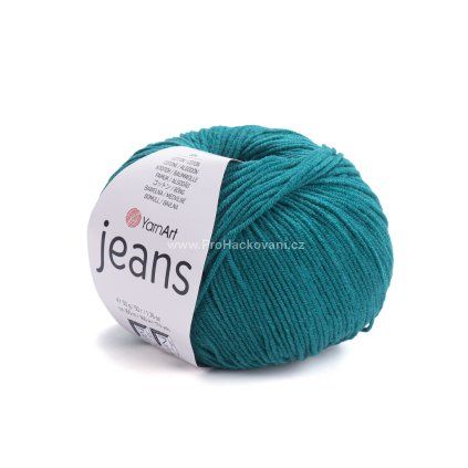 příze YarnArt Jeans 63 zelený petrol