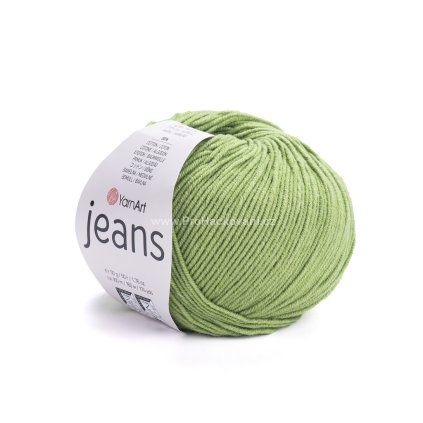 příze YarnArt Jeans 69 zelené jablko