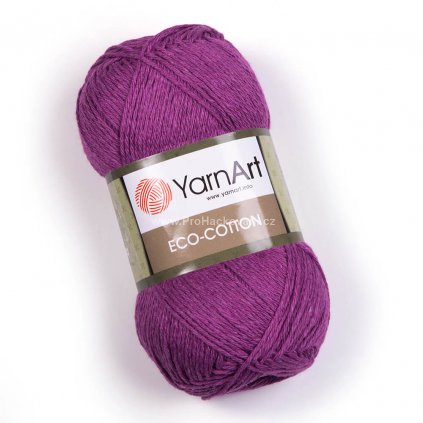 příze Eco Cotton 772 fialová