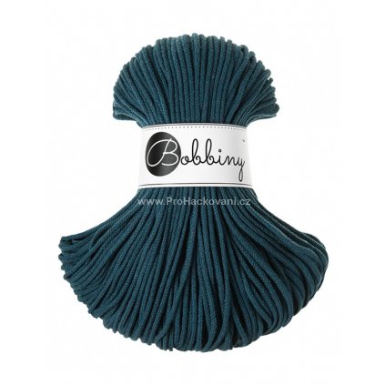 Bobbiny šňůry junior 3 mm petrol ( Peacock blue)