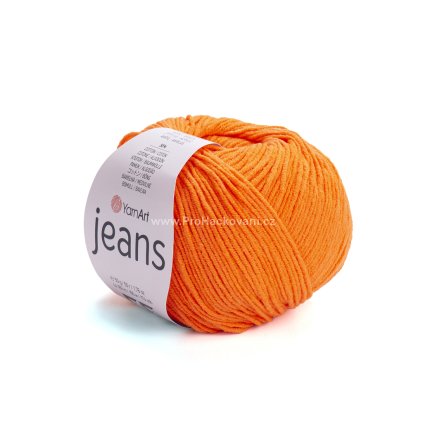 příze YarnArt Jeans 77 oranžová