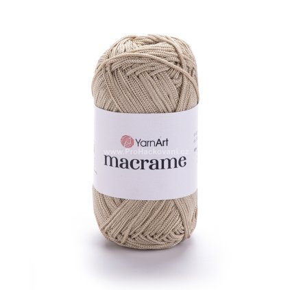 příze Macrame M166 hnědobéžová